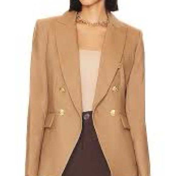 Rag + Bone Double-Breasted Preston wool twill blend Women's Blazer jacket 6 - Picture 2 of 9